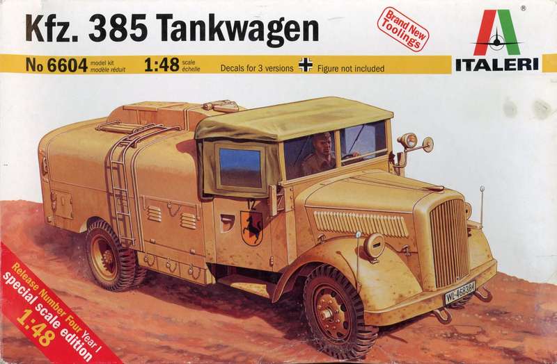 Kfz.385 Tankwagen - 1/48 Scale (Italeri)(IT6604)(ON0385)