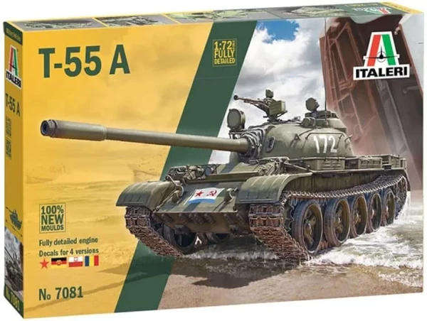 T-55A Tank - 1/72 Scale (Italeri 7081)