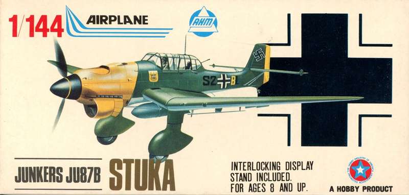Junkers Ju-87B Stuka - 1/144 Scale (AHM Minikits)(K-419)(TH2186) - REDUCED PRICE