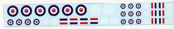 Southern Rhodesia Air Force 1953-63 National Markings -1/72 Scale (Viper Decal MAF72010A)