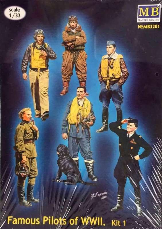 Famous Pilots WWII - 1/32 Scale (Master Box)(MB3201)(ON0286)