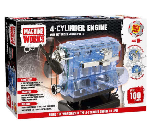 4 Cylinder Engine Plastic Model - (Machine Works HM04R)