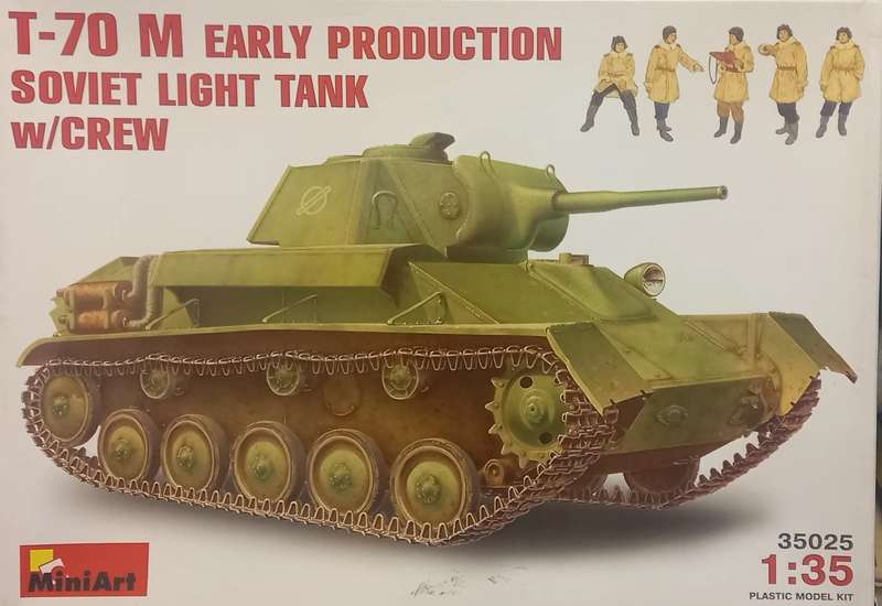 T-70 M Early Productiuon Soviet Light Tank with Crew - 1/35 Scale (MiniArt)(MINA35025)(ON0269)