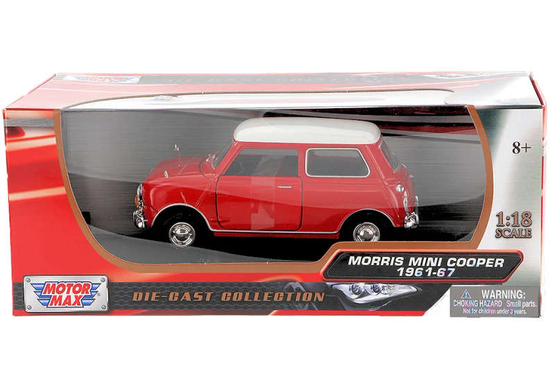 Mini Cooper (Red) - 1/18 Scale (Motormax MOT73113)