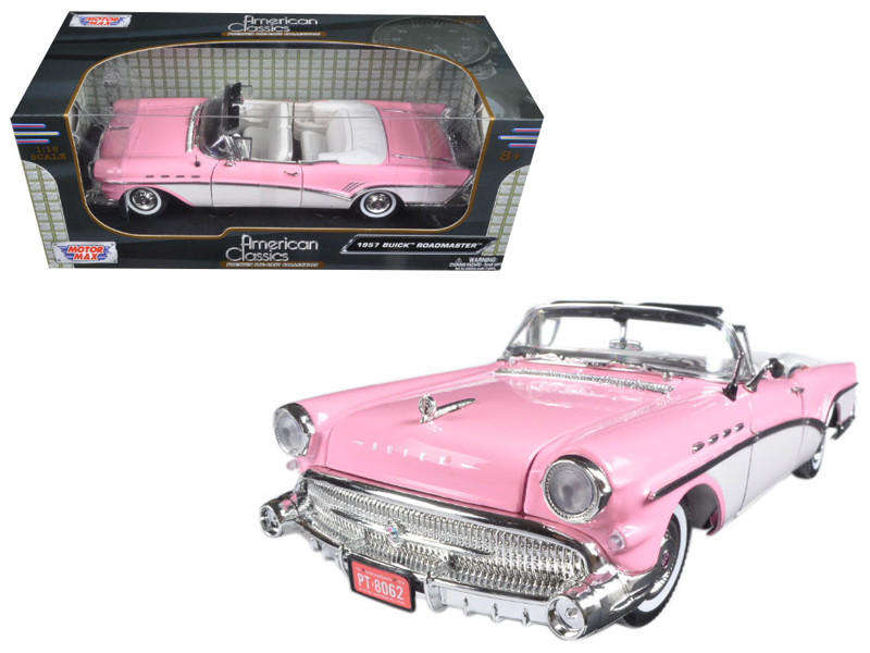 Buick Roadmaster Pink 1957 - 1/18  (Motormax MOT73152)