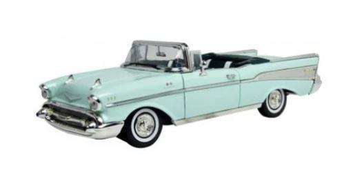 Chevy Bel Air Convertible Green 1957 - 1/18  (Motormax MOT73175)