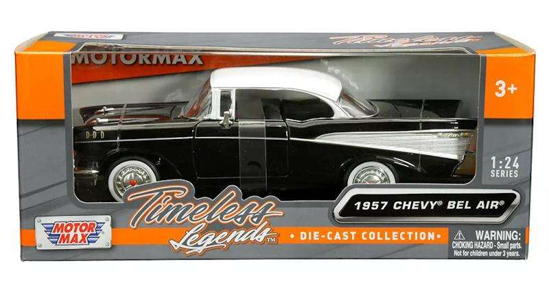 Chevy Bel Air Black / White 1957 - 1/24  (Motormax MOT73228)