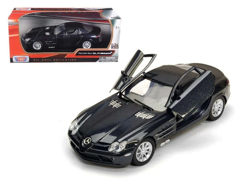 Mercedes-Benz SLR McLaren (Black) - 1/24 Scale (Motormax MOT73306BL)