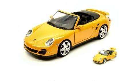 Porsche 911 Turbo Cabriolet Yellow - 1/24  (Motormax MOT73348)