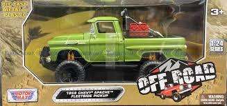 Chevy Apache Fleetside Pickup Off Road Green 1958 - 1/24  (Motormax MOT79135)