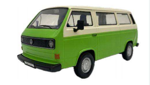 Volkswagen T2 (T3) Green- 1/24 Scale  (Motormax MOT79376)