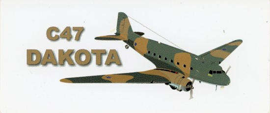 SAAF C-47 Dakota Sticker (MS17)