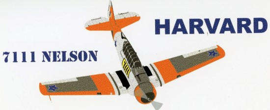 SAAF Harvard "7111 Nelson" Sticker (MS18)