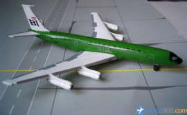 Boeing 707-327C Braniff International (Green) - 1/500 Scale (NMN7100)(Net Models)