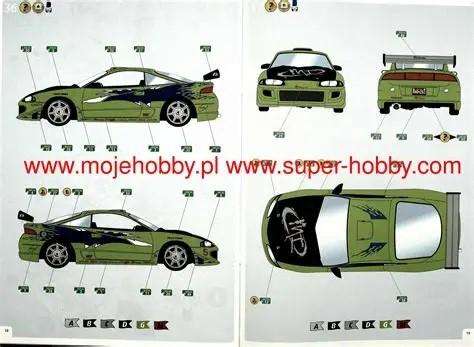 FAST & FURIOUS BRIAN'S 1995 MITSUBISHI ECLIPSE 1/25 Scale REVELL 07691