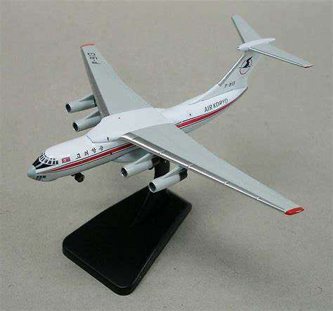 Ilyushin IL-76 Air Koryo - 1/400 Scale (Witty Wings)(WT4176018)(TAS4080)(Stand not included)