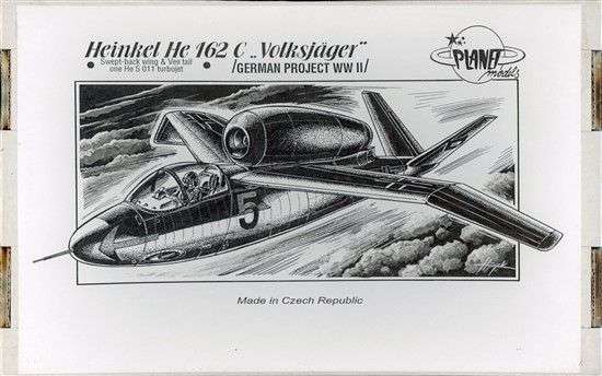 Heinkel He.162C "Swept Back Wings" - 1/72 Scale (T010)(Planet Models)