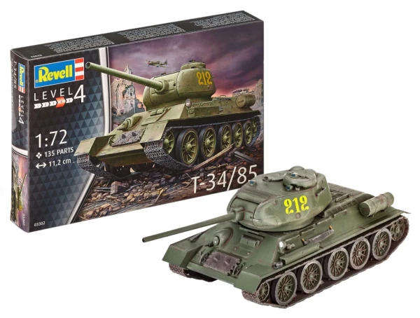 T-34/85 Tank 1/72 Scale Revell 03302