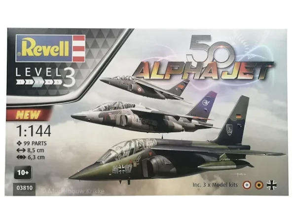50th Anniversary "Alpha Jet" - 3 Kits - 1/144 Scale Revell 03810