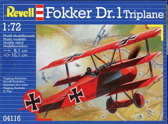 Fokker Dr. 1 Triplane 1/72 Scale - Revell 04116