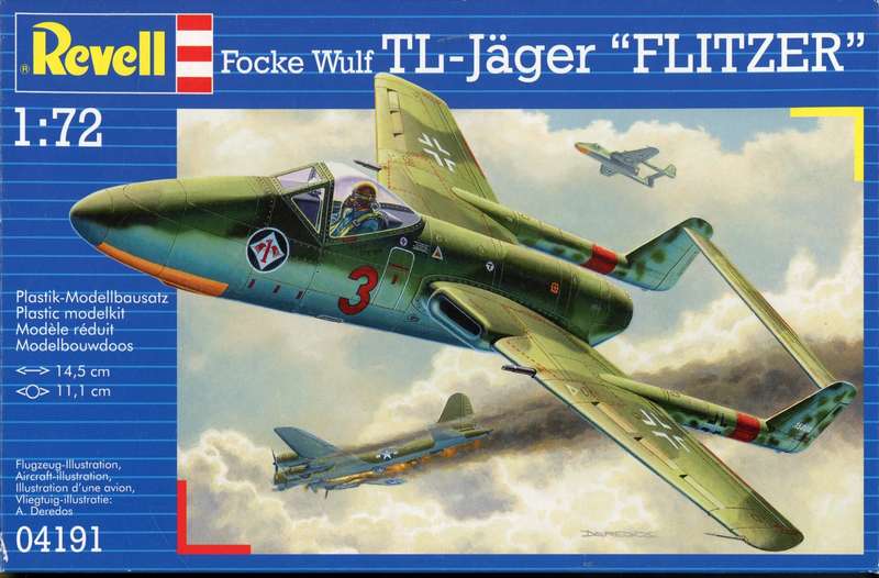 Focke-Wulf TL-Jaeger "Flitzer" - 1/72 Scale (Revell)(REV04191)(TH2366)