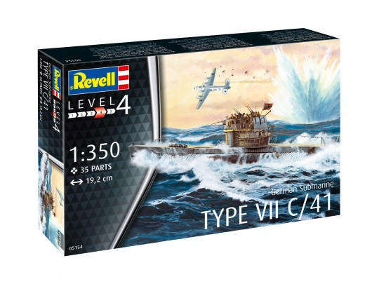 German Submarine Type VII C/41 - 1/350 Scale (Revell 05154)