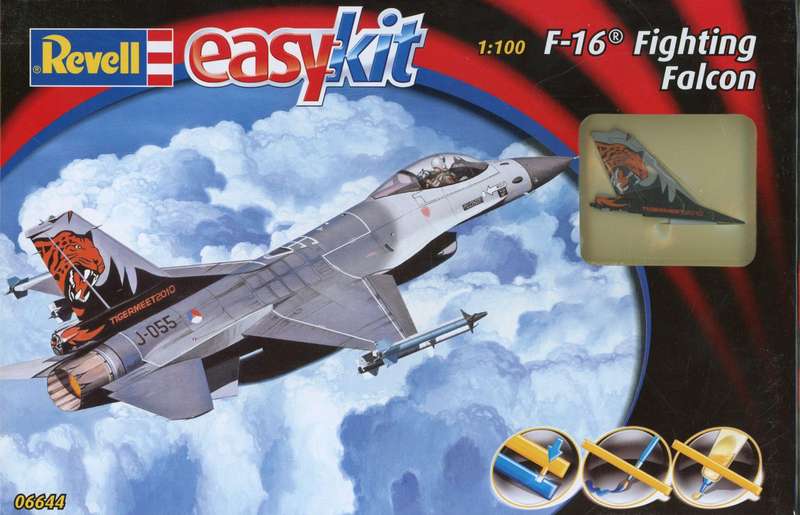 F-16 Fighting Falcon Easy Kit 1/100 Scale Revell 06644