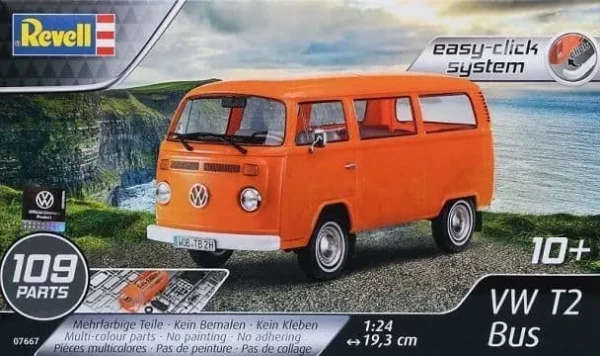 Volkswagen T2 Bus (Easy Click System) - 1/24 Scale (Revell 07667)
