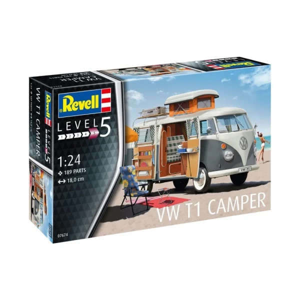Volkswagen T1 Camper - 1/24 Scale (Revell 07674)