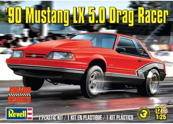 Ford Mustang LX 5.0 Drag Racer 90 - 1/25 Scale (Revell 14195)