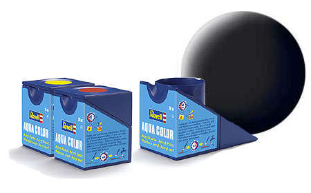 Matt Black Acrylic Paint 18ml (Revell 36108)