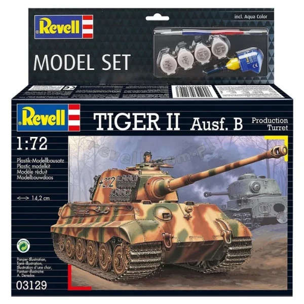 Tiger II Ausf.B Model Set - 1/72 Scale (Revell 63129)