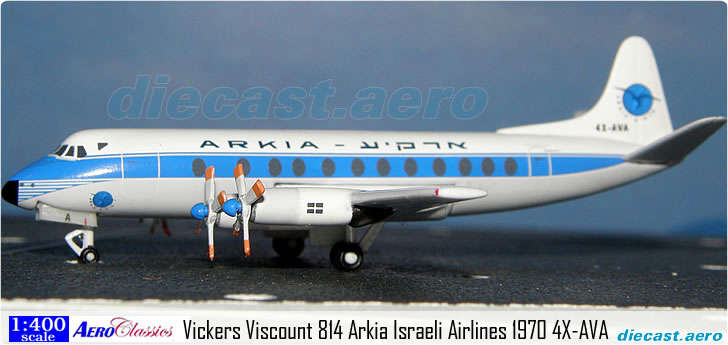 Vickers Viscount 800 Arkia - 1/400 Scale (AC4XAVA)(AeroClassics)