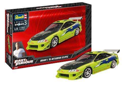 FAST & FURIOUS BRIAN'S 1995 MITSUBISHI ECLIPSE 1/25 Scale REVELL 07691