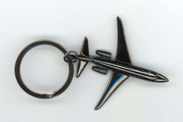 Embraer ERJ-135 Key Ring (Metal -Black) (SA13)