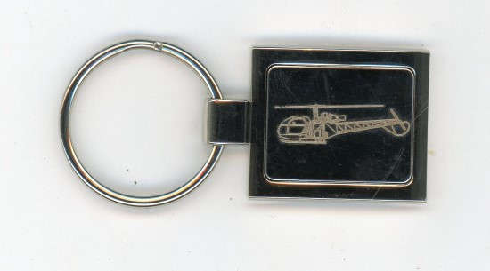 SE.3130 Alouette II Metal Key Ring (SE3130KR)