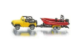 Jeep with Trailer & Boat (Siku 1658)
