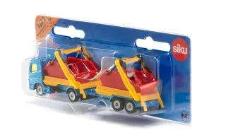 Truck with skip and trailer (Siku 1695)