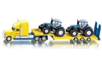 US Truck with New Holland Tractors - 1/87 Scale (Siku 1805)