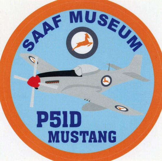 SAAF Museum P-51D Mustang Sticker (SM1)