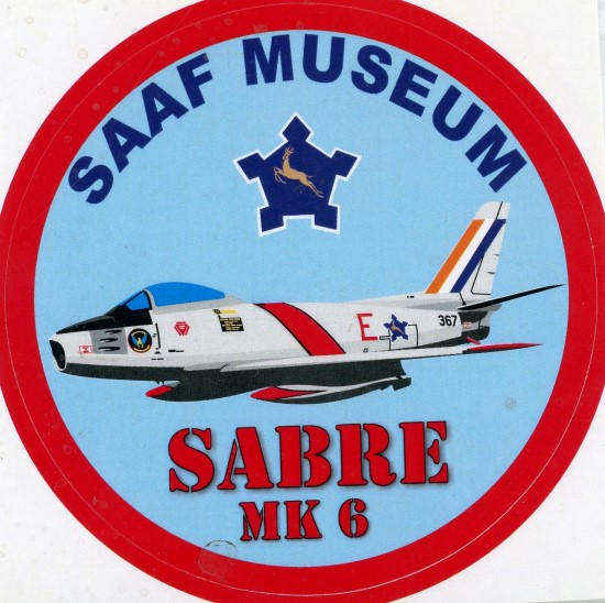 SAAF Museum Sabre Mk.6 Sticker (SM11)