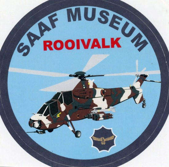 SAAF Museum Rooivalk Sticker (SM4)