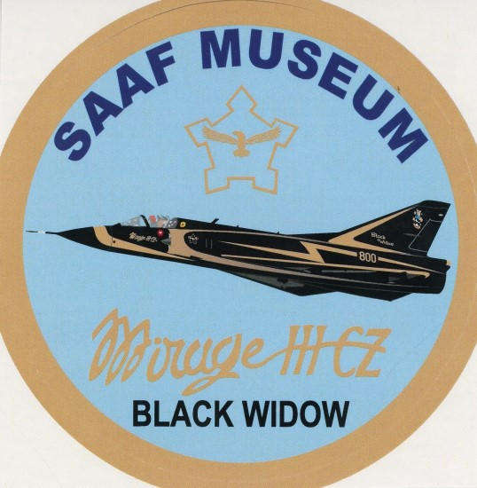 SAAF Museum Mirage IIICZ 'Black Widow' Sticker