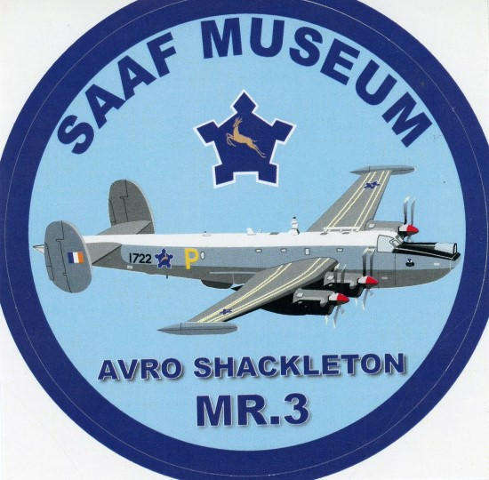 SAAF Museum AVRO Shackleton  MR.3 Sticker (SM8)