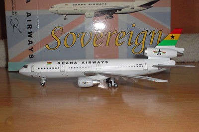 Douglas DC-10-30 Ghana Airways - 1/400 Scale (Sovereig Models SM9GANB)