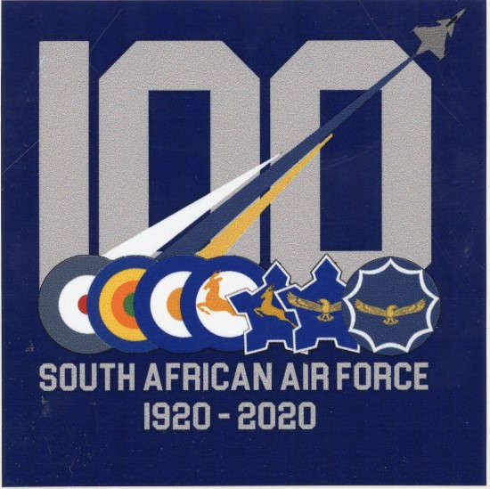 South African Air Force 100 1920 - 2020 Sticker