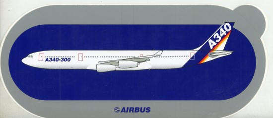 Airbus A340-300 Sticker (ST40)