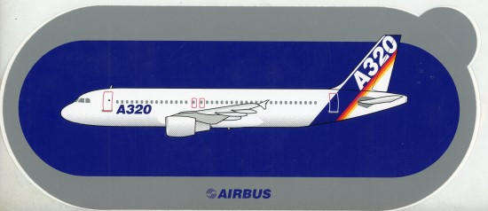 Airbus A320 Sticker (ST50) STICKERS
