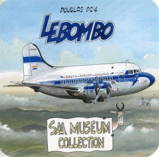 SAA Museum DC-4 Lebombo Stickers (STICK5)