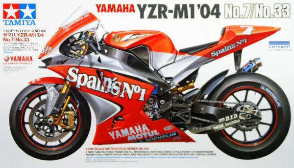 Yamaha YZR-M1 '04 No 7/33' - 1/12 Scale (Tamiya 14100)